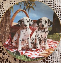 Hamilton Collection ~ Dalmatians Ceramic Plate ~ 0757A ~ Here's A Good Spot - $26.18