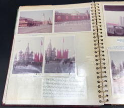 1975 Joint Travel Committee Moscow Leningrad Snapshot Photo Album Russia... - £25.73 GBP