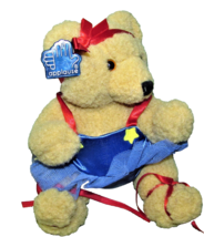 9&quot; Applause Ballerina Teddy Bears In Toyland Plush Jointed Blue Tu Tu Plastic Tag - £8.48 GBP