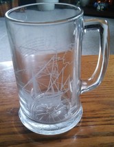 000 The Nina Ship Beer Mug Clear Glass - $9.99