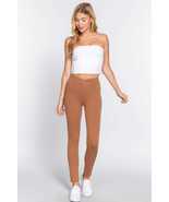 Camel Mid-rise Ponte legging Pants_ - $12.00