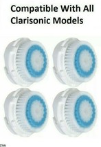 4-PK Deep Pore Facial Brush Head Replacements Mia Aria Smart Fits All Clarisonic - £12.77 GBP