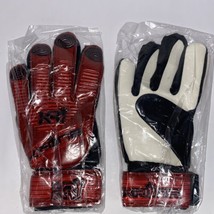 Kr1one Kids Soccer Goalkeeper Gloves Size 5 Red and black Ages 9-12 years - $318.29 MXN