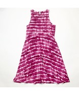 Athleta Santorini Thera Womens Dress Size Small Pink White Tie Dye Sleev... - $245.61 MXN