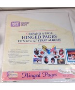 Westrim Crafts Memories Forever 12x12&quot; Expand A Page Hinged Scrapbook Pages - $23.00