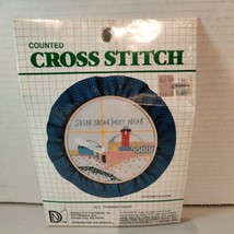 1983 NIP Bethlehem 5&quot; Silent Night Christmas Counted Cross Stitch Embroi... - $9.90