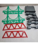 Thomas &amp; Friends Train Station bridge red green suspension girders riser... - $38.03 CAD