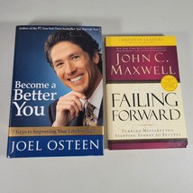 Self Help Books Failing Forward by John C Maxwell and Become A Better You - £8.65 GBP