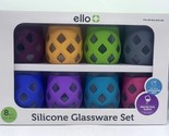 Ello 17 Oz Stemless Wine Glass Set with Silicone Sleeves 8  piece set - $59.99