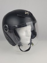 Scorpion EXO 200 Motorcycle Helmet w/ Clear Sheild Flat Black Men&#39;s Size Large - £24.90 GBP