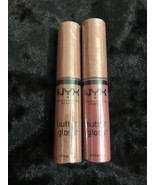 Lot of ( 2 ) NYX Butter Gloss Creme Brulee BLG14 &amp;  BLGO7 - $13.64 CAD