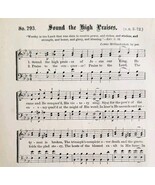 1883 Gospel Hymn Sound The High Praises Sheet Music Victorian Religious ... - $19.99