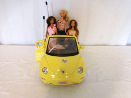Barbie Yellow VW Volkswagen Beetle Convertible Remote Control Car Toy + ... - $54.47