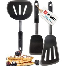 Di Oro Chef Series 3-Piece Nonstick Flexible Silicone Turner Spatula Set - 600F  - £48.75 GBP