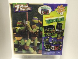 Teenage Mutant Ninja Turtles TMNT  7 Wooden Puzzle &amp; Tray  1 24 + 6 12 pc - £14.70 GBP