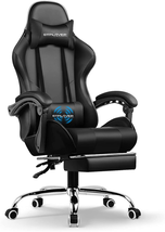 Gaming Chair, Computer Chair with Footrest and Lumbar Support, Height Adjustable - $411.69