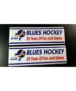 Two Authentic Vintage 1992-1993 ST LOUIS BLUES BUMPER STICKER 25 Years N... - £7.16 GBP