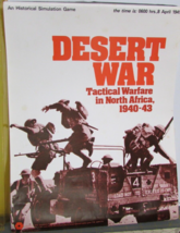 SPI DESERT WAR TACTICAL WARFARE NORTH AFRICA 1940-43 GAME PUNCHED 1973 A... - $75.00