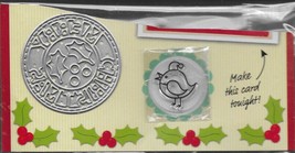 Christmas Cutting Die &amp; Stamp Set. Die Cutting Cardmaking Scrapbooking Crafts - £4.03 GBP