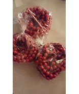 3 yards of red beads, red wood beads, 3 yards per strand...9 yards total - £15.96 GBP