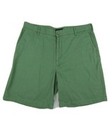 Van Huesen Flat Front Green Casual Shorts Men&#39;s Waist 36&quot; Inseam 9&quot; 100%... - £15.80 GBP