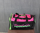 Vintage Sports Bag - Reebok The Pump Neon Colours - Adult Duffel Bag - $75.00
