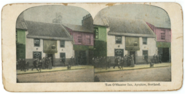 c1900&#39;s Colorized Stereoview Card Tam O&#39;Shanter Inn, Ayrshire Scotland - £12.42 GBP