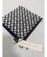 Diane Von Furstenberg Black And White Graphic Scarf New With Tags 18x18 - $49.47