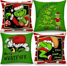 Christmas Pillow Covers 18x18 Inch for Christmas Decorations Throw Pillow Case G - $40.23