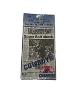1995 Dallas Cowboys at SD Chargers Ticket Stub Super Bowl Champions Smit... - $468.00 MXN