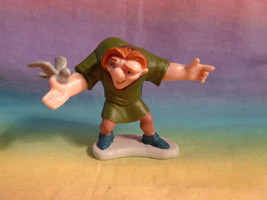 Disney Hunchback Of Notre Dame Quasimoto PVC Figure w/ Bird - HTF - £3.83 GBP