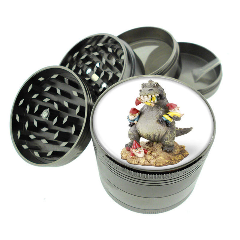 Gnomes D4 Titanium Grinder 4 Piece Magnetic Hand Mueller Folklore Garden Statue