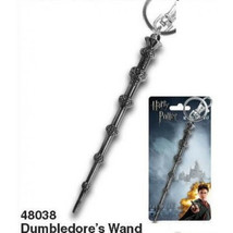 Harry Potter Dumbledore&#39;s Wand Metal Keyring Keychain, NEW UNUSED - £7.41 GBP