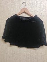 Topshop Petite Women&#39;s Black Velvet Skirt Size 4 UK Petite Express Shipping - $22.71