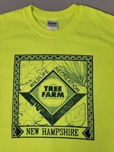 Gildan Ultra Cotton Med NH Tree Farm T Shirt New Hampshire Nature Outdoor Bright - £11.17 GBP
