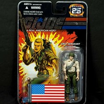 Hasbro 3 3/4 inch GI Joe 25th Anniversary Duke First Sargeant Foil Card 2007 - $45.53