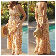 New Anthropologie Charlie Holiday Pamela Maxi Dress $164 SMALL (4) Floral - £84.98 GBP