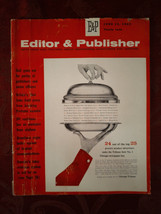 Rare Editor And Publisher Print Trade Magazine June 15 1963 - £12.70 GBP