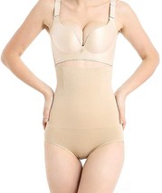High Waisted Shapewear for Women Tummy Control Panties  (Nude,Size:S) - £9.90 GBP