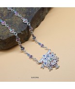 Real Sterling Silver Indian designer Mangalsutra women necklace chain - €101,27 EUR