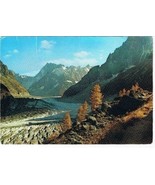 France Postcard Mont Blanc Grandes Jorasses Mountain River Countryside - £2.85 GBP