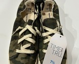 Time And Tru Memory Foam Scrunch Back Casual Sneaker Tennis Shoes Camo S... - $9.84