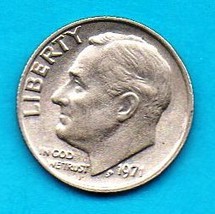 1971 Roosevelt Dime - Circulated - Modest Wear - About XF - $0.10