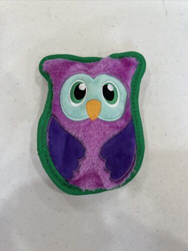 Outward Hound Invincibles Squeaky Stuffing-Free Plush Dog Toy, Owl - £9.30 GBP