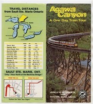 Agawa Canyon One Day Train Tours Brochure Sault Ste Marie Canada 1988 - £13.91 GBP