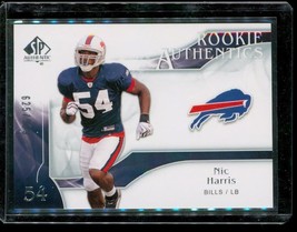 2009 Ud Sp Authentic Rookie Football Card #212 Nic Harris Buffalo Bills Le - £9.87 GBP