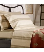 $130 RALPH LAUREN HOME Amagansett FULL FLAT SHEET Further Lane Ticking T... - $110.55 CAD