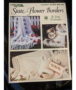 State Flower Borders 1991 Leisure Arts Leaflet # 2128 Cross Stitch color... - $130.76 MXN