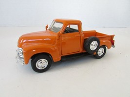 Road Champs Diecast Chevrolet C3100 1953 Pickup Truck Orange 1/43  Lot E1 - $12.30