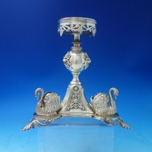 Silverplate Centerpiece with Swans and Mythical Animals c1880 7 1/4&quot; (#5444) - £2,288.78 GBP